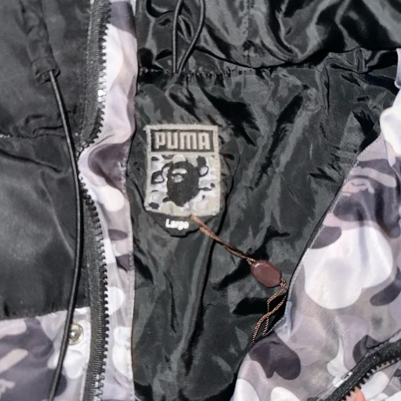 Bape X Puma Long puffer Jacket